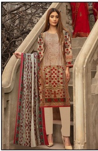 2025 femmes de haute qualité entièrement brodé pelouse coton robe bas quantité minimale de commande en gros fabriqué en usine Shalwar Kameez ensemble indien pakistanais - Product Image 4