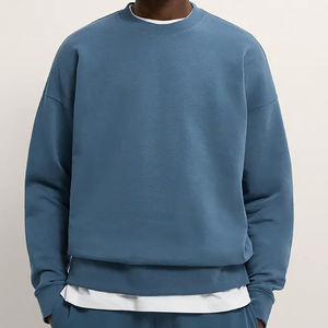 Sudaderas con capucha y sudaderas para hombre cuello redondo liso personalizado algodón Terry polar sudadera tela negro unisex sudaderas con capucha - Product Image 2