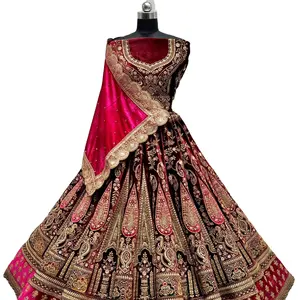 New Indian Designer Style Designer Georgette Lehenga choli with Embroidery Sequence Work Lehenga with Fancy Georgette Dupatta