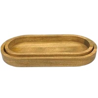 Plateau de service pour le petit-déjeuner en bois moderne surdimensionné personnalisé 2023 |   Poignée |   Mariage |   Diwali |   Utilisation à domicile ou en restaurant |   Design contemporain |