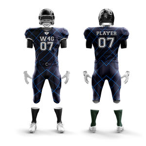 Conjuntos de Uniformes de Fútbol Americano W4G Personalizados, Transpirables, Antibacterianos, Anti-UV, 100% Poliéster, Secado Rápido, Talla Grande, Unisex - Product Image 6