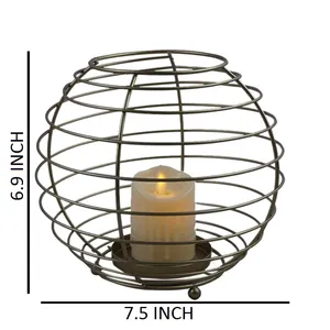 Portavelas de hierro con forma personalizada de diseño de lujo, precio bajo - Product Image 5