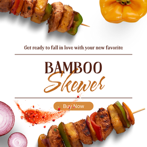 Usine directe du Vietnam 10 pouces brochettes de bambou-Vente en gros bâtons de barbecue biodégradables - Product Image 6