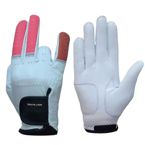 Gants de sport de plein air adultes pour hommes de qualité supérieure joueurs de golf Durable toute <span class=keywords><strong>l</strong></span>'eau respirant <span class=keywords><strong>l</strong></span>éger Cabretta véritable peau d'agneau blanc - Product Image 1