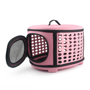 Petit sac de transport portable pour animaux de compagnie, sacs à bandoulière respirants et pliables pour chiens, sac de voyage solide pour animaux en Oxford, EVA, polyester, PC pour chats - Product Image 1