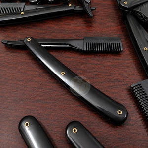 Professional Manufacturer Stainless Steel Blade <b>Straight</b> <b>Razors</b> Shave Ready Single Blade A+ Grade Custom Colors Barber Quality - Product Image 3