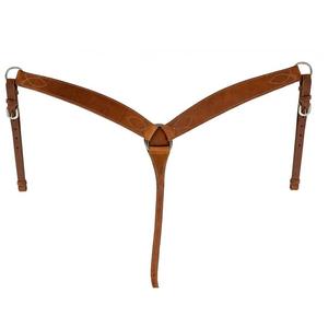 Plastron en cuir personnalisé avec martingale, plastron de cheval en cuir le plus vendu, martingale en cuir - Product Image 1