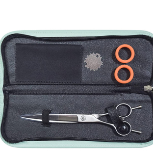 Silencieux allemand acier ciseaux de toilettage pour animaux de compagnie avec Double sonnerie repos ciseaux de toilettage de cheveux lame tranchante incurvée meilleur - Product Image 5