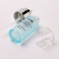 Ensemble d'emballage de soins de la peau en verre vide personnalisé de luxe bouteille à pompe de lotion finition mate diffuseur de crème de sérum bouchon à vis sérigraphie