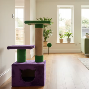 เสาข่วนแมวคุณภาพสูง Amistar "Magic Lilac" สำหรับแมวทุกขนาดและทุกสายพันธุ์ - Product Image 1