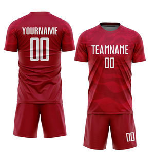 Uniforme de fútbol con conjunto de ropa deportiva por sublimación, venta al por mayor, camiseta de fútbol para hombres, camiseta de fútbol Simple de Color sólido - Product Image 1