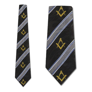 Luxury Masonic Club <b>Ties</b> <b>Men</b> Printed Wholesale Silk Neckties Poly Customized <b>Tie</b> for <b>Men</b> Striped ronpex - Product Image 2
