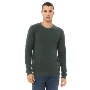 Sudadera con capucha Bella + Canvas 3901 Forest Fleece Unisex Soft Raglan Crew Neck con diseño de logotipo personalizado bordado para invierno - Product Image 1