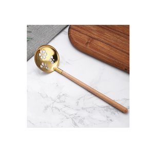 Cuillère à soupe en cuivre au design naturel poli pour couverts en métal d'hôtel plaqué or pour usage domestique quotidien à vendre - Product Image 4