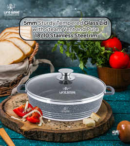 Casserole antiadhésive avec revêtement en granit antiadhésif multicouche - Product Image 6