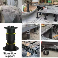 Parkett WPC Tuile de terrasse en gros Support de piédestal réglable lisse pour solives de terrasse extérieures pour carreaux de 18 à 30mm