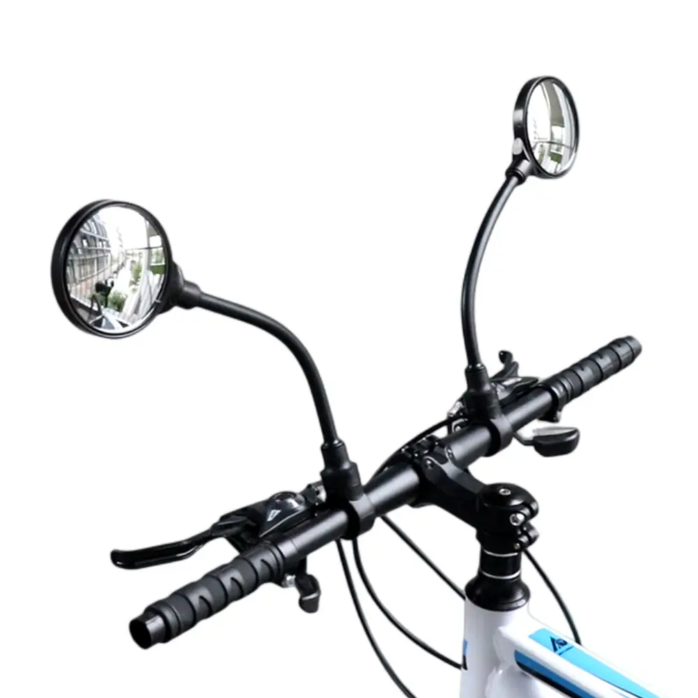 Bicycle Rear Mirror Wide 360 Rotate Angle Bike Handlebar Rear View Mirror E Bike Safety MTB Cycling E Bike Accessories