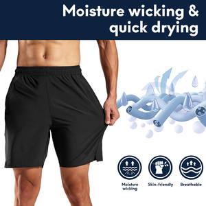 Pantalones cortos de malla elástica para hombre, transpirables, de secado rápido, cómodos y personalizados, para deportes de verano - Product Image 3