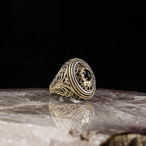 Véritable bague en argent sterling pur 925 véritable pierre d'améthyste fabriquée à la main en turquie modèle de luxe et tendance modèle de style vintage - Product Image 1