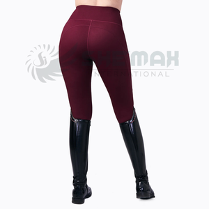Jodhpurs d'équitation confortables pour femmes avec des genouillères renforcées en tissu extensible, un ajustement sûr et un matériau respirant pour un usage quotidien - Product Image 2