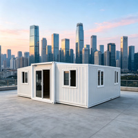 Maison conteneur de 20 pieds de qualité supérieure, isolée, préfabriquée, avec aménagement personnalisé, mini-villa, chambre d'hôtes