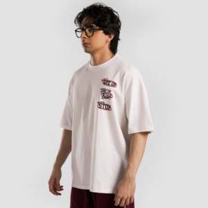 <b>Only</b> Motive White T-Shirt with 3D Print Breathable Jersey Sustainable Loose Fit Screen Printed Logo - Product Image 2