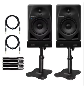 NUEVOS Altavoces de Monitor de Estudio Resistentes al Agua de Aluminio/Metal/Plástico de 5 Pulgadas DJ DM-50D-BT-W - Product Image 1