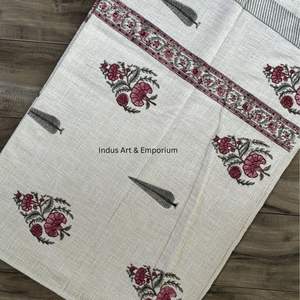 Jeté en coton imprimé couleur rouge et blanc décor à la maison jeté en gros pour salon décor canapé décor canapé jeté - Product Image 1