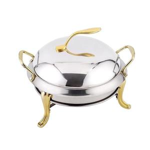 Réchaud professionnel en acier inoxydable avec casserole profonde et couvercle hermétique adapté au restaurant et au banquet - Product Image 5