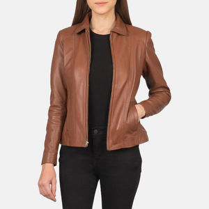 Chaqueta de Moda para Mujer, Chaqueta de Cuero, Abrigos de Invierno para Mujer, Chaqueta de Motocicleta de Cuero PU de Alta Calidad Resistente al Viento - Product Image 1