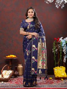 Dernier créateur Soft Silk Zari Weaving Border Saree by Fab Zone Indian & Pakistani Clothing - Product Image 4