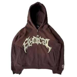 Sudaderas con Capucha de Algodón Deslavado con Logotipo Personalizado Nuevo de 2026, Sudaderas con Capucha para Hombre de Algodón 100 % Pesado con Lavado Ácido y Efecto Desgastado - Product Image 5