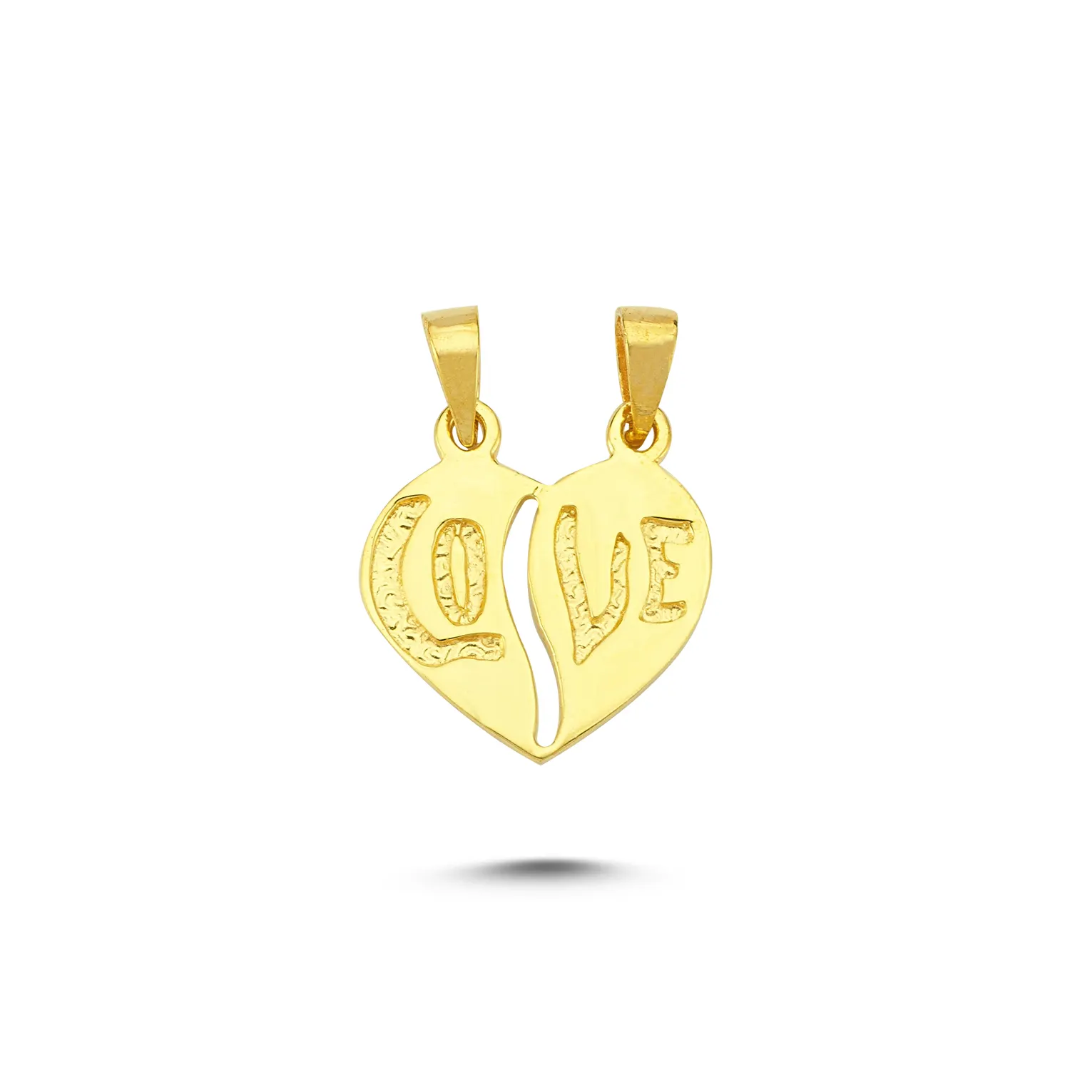 Love Best Friend Charm Couple Necklace 14k Gold Jewelry Handmade Wholesale Trendy Dainty Women Jewelry Hot Sale