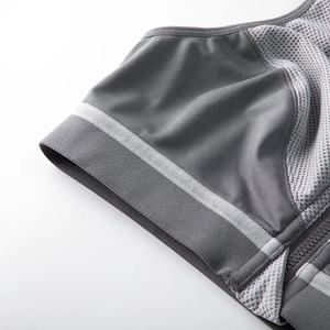 Soutien-gorge de sport pour femmes respirant à col rond sans manches avec impression de logo personnalisée, vêtements de sport de fitness en plusieurs couleurs - Product Image 5