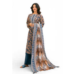 Traje de 3 Piezas para Mujer con Estampado y Cuello Bordado SD-52200 - Product Image 6