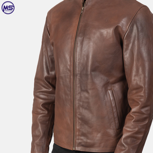 Veste en cuir 2022 pour homme, manches longues, haute qualité, vente en gros - Product Image 6