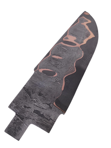 Hecho a mano cobre San Mai Damasco acero capas interiores hoja en blanco palanquilla caza Bowie cuchillo hoja en blanco para hacer cuchillo personalizado - Product Image 4