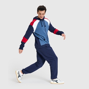 Ensemble de survêtement en molleton de coton personnalisé pour homme, fermeture éclair, motif uni, deux pièces, jogging, respirant, qualité de gros - Product Image 6