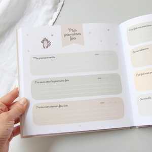 LABON Coated Paper Cover Baby <strong>Memory</strong> <strong>Notebook</strong> First <strong>2</strong> Years Diary Birth Record Book Milestone Journal Newborn Keepsake Gift - Product Image 4