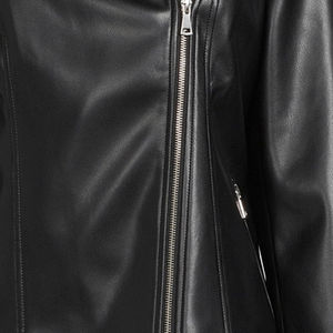 Vestes en cuir pour dames Vestes en cuir d'extérieur matelassées et chaudes doublées en cuir avec col montant pour femmes Service OEM ODM - Product Image 6