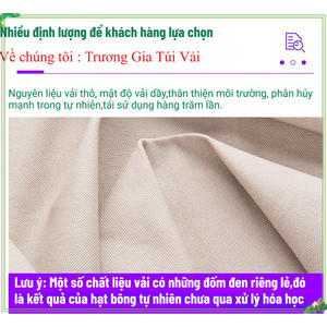 กระเป๋าผ้าแคนวาส Truong Gia ขนาดกลาง พร้อมพิมพ์ลายตามสั่ง สำหรับการช้อปปิ้ง - Product Image 4