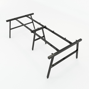 Table de conférence contemporaine 240x120 avec pieds en acier, assemblage requis HBAC013 - Product Image 4