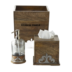 Proveedor de juego de baño Excelente calidad Accesorios de baño hechos a mano Tamaño personalizado Diseñador Nuevo juego de baño - Product Image 3