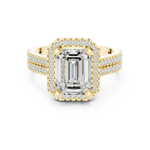 Joya 18K Gold Eternity Band con piedras de diamante simulado - Product Image 5