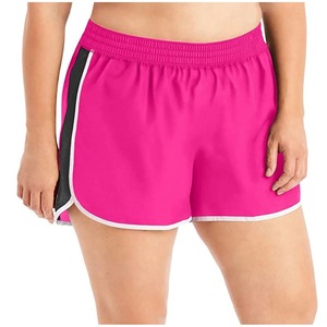 กางเกงขาสั้นสำหรับผู้หญิงกางเกงโยคะทรงหลวมยางยืดปะต่อขนาดใหญ่ - Product Image 1