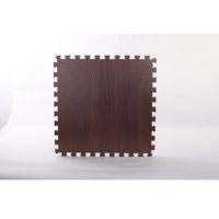 Tapis de jeu emboîtable en mousse EVA écologique, antidérapant, imperméable, isolant thermique, motif grain de bois, 30x30cm, vente en gros OEM