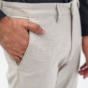 Pantalones Chino Ligeros de Lona No Tejida para Hombre, con Botones, Corte Recto, de Algodón, Resistentes al Viento, con Bolsillos Teñidos, Ideales para Oficina y Salidas - Product Image 6