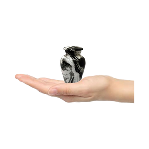 แก้วอลูมิเนียมเคลือบเงาสำหรับผู้ใหญ่ขนาดใหญ่ทำด้วยมือใส่เถ้ากระดูกแต่ละชิ้นใช้ฝังศพเฉพาะงานศพ - Product Image 3