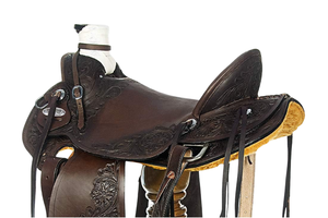Selle de course Western en cuir véritable de qualité supérieure pour l'équitation - Product Image 6