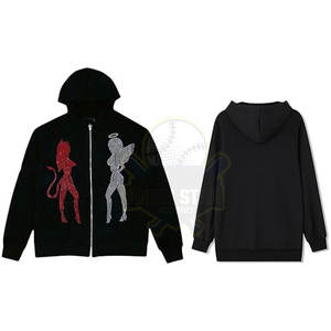 เสื้อฮู้ดพลอยเทียมสำหรับผู้ชายระบายอากาศได้ดีแห้งเร็วเสื้อมีฮู้ดสำหรับผู้ชายผลิตออนไลน์ - Product Image 3